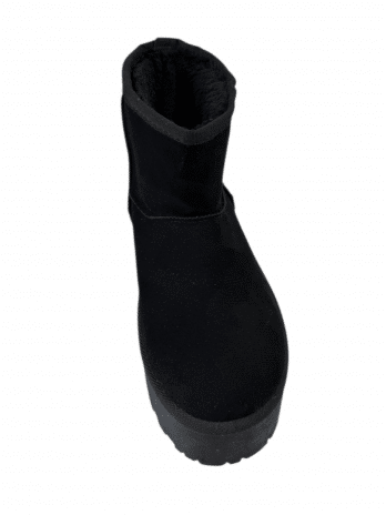 Boots à plateforme fourrée