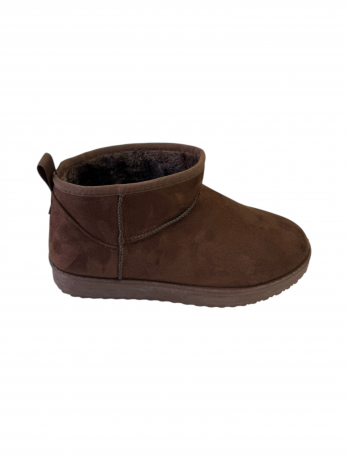 Boots marron chocolat fourée