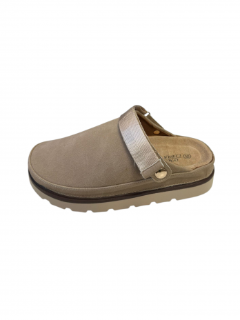 Mules cozy beige