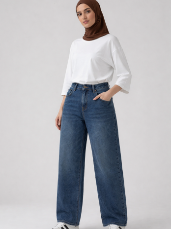 Pantalon jean droit