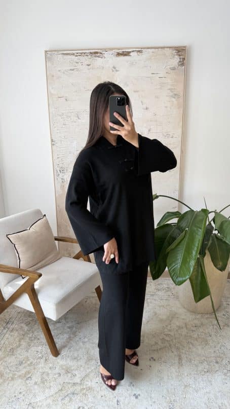 Ensemble en laine avec boutons Japonais – Image 7
