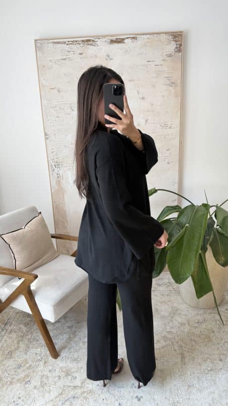 Ensemble en laine avec boutons Japonais – Image 8