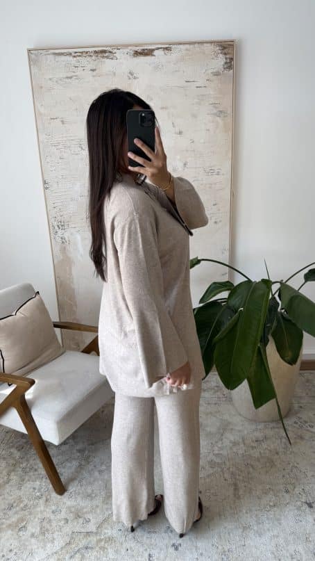 Ensemble en laine avec boutons Japonais – Image 2