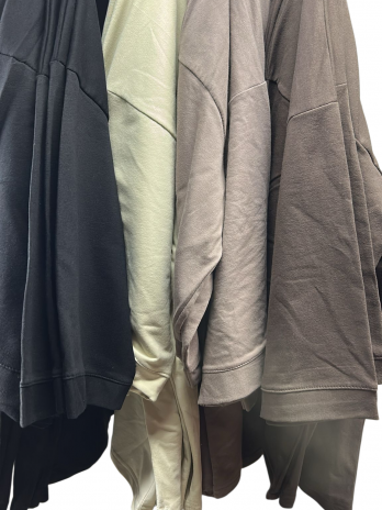 Maxi t-shirt coton manches 7/8