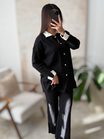 Ensemble en laine Bi couleur