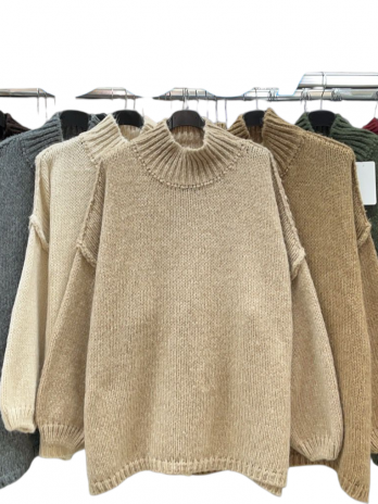 Pull oversize en laine