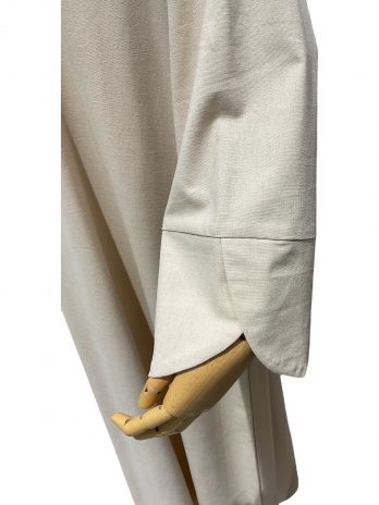 Robe longue en lin et coton