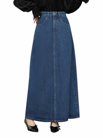 Jupe longue en jean