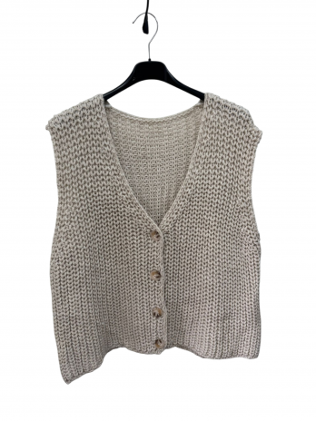 Gilet – cardigan sans manches en maille