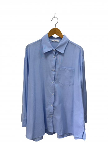 Chemise basic longue en coton