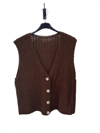 Gilet – cardigan sans manches en maille