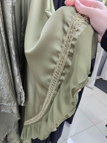 Abaya farasha volanté