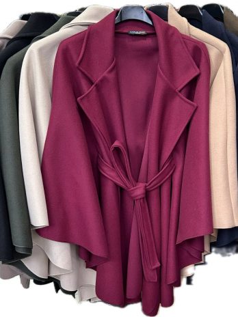 Manteau cape en feutrine