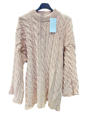 Pull en maille torsadé