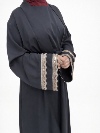Abaya séquins en 4 pièces