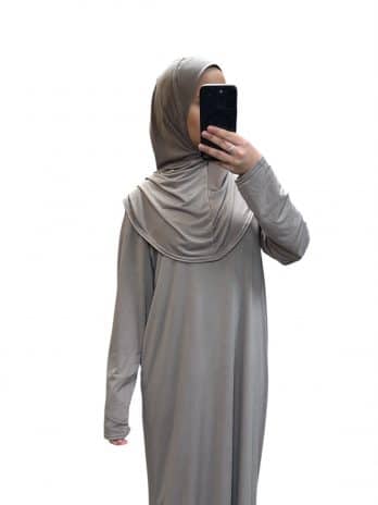 Robe de prière hijab intégré