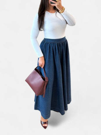 Jupe en jean évasé