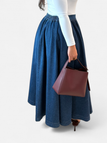 Jupe en jean évasé