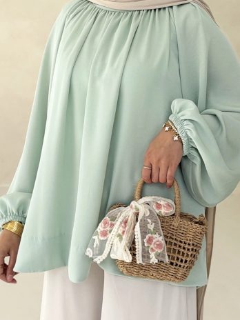 Blouse fluide effet satiné