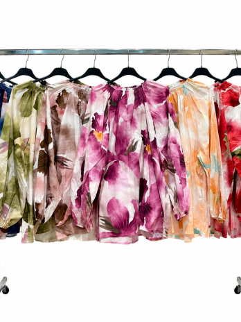 Blouse fleuris en viscose