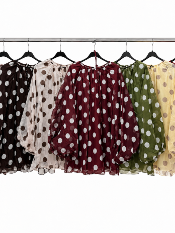 Blouse en Tencel à pois