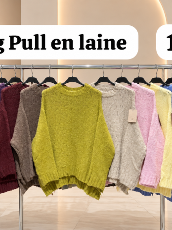 Pull Long en Laine Tricot