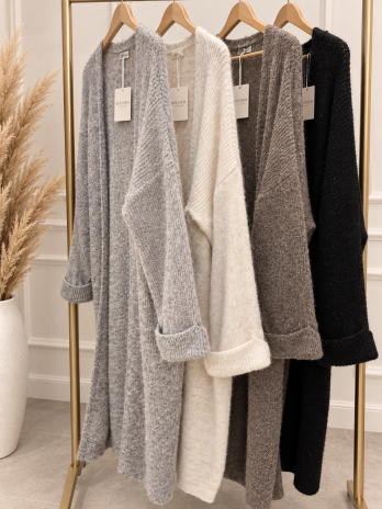 Gilet long en Laine